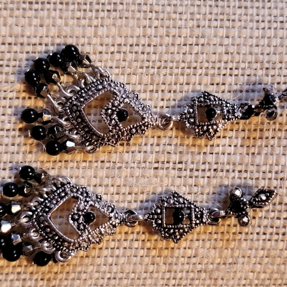 Vintage Art Deco Style Pierced Earrings - Picture 7 of 10